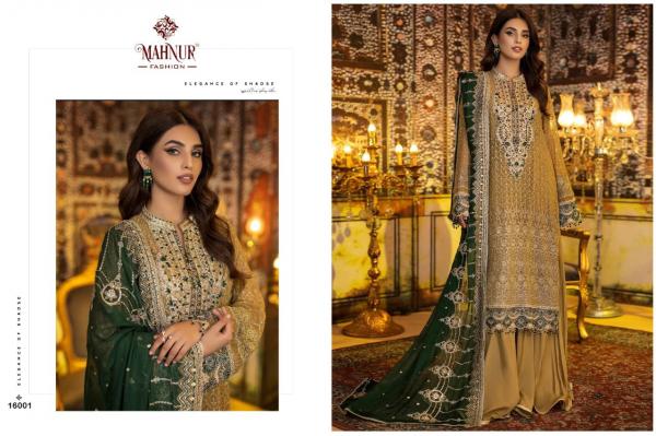 Mahnur Vol 16 Embroidered Georgette Designer Pakistani Suit Collection